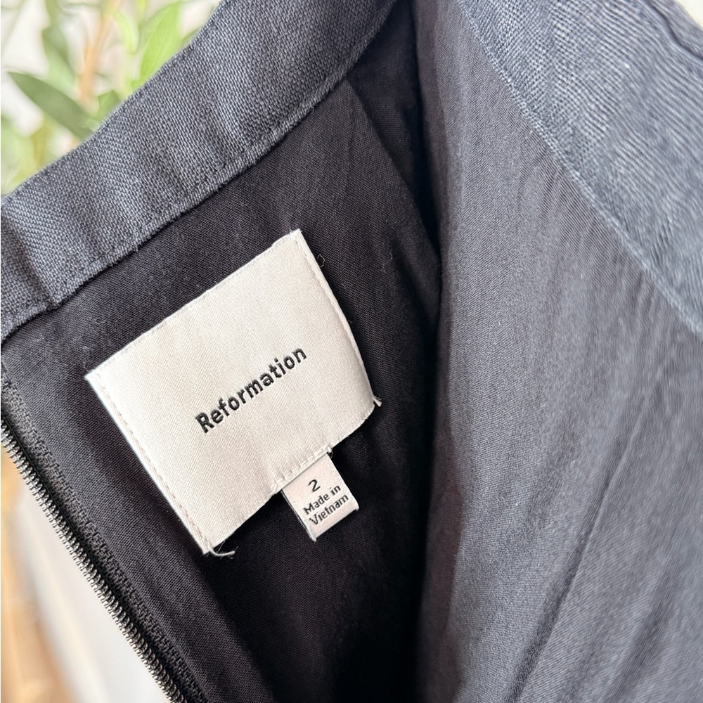 Reformation Linen Black Women's Shorts size 2 - Picture 4 of 5